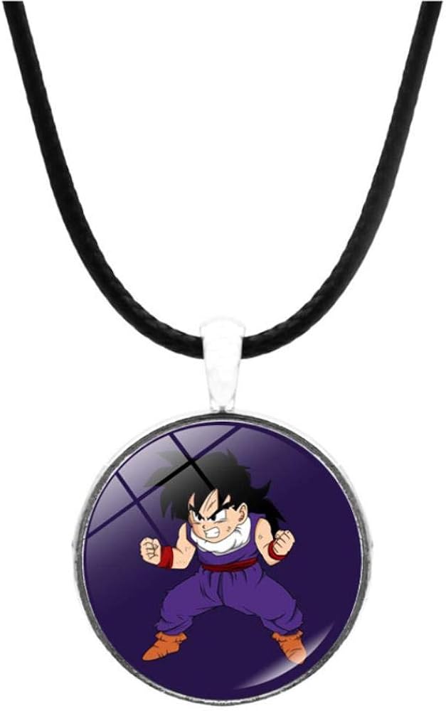 AZYVv Anime Dragon Ball Time Gem Leather Cord Necklace Majin Buu