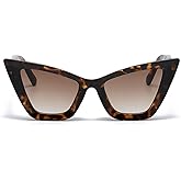 AOOLIA Retro Cat Eye Sunglasses Women Men High Pointed Winged Design y2k Polarized Lenses UV Protection for Driving Holiday