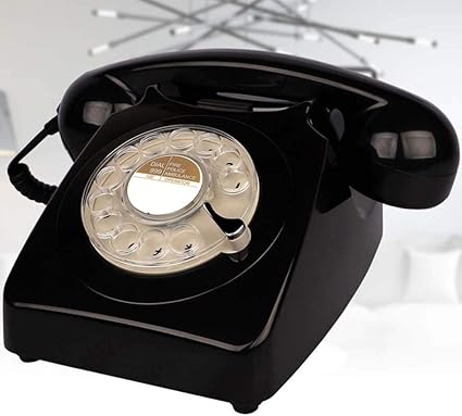 Amazon レトロな電話ヴィンテージ電話クラシックなヴィンテージ電話 ロータリーダイヤル ホームキッチンホテルオフィスの伝統的なベルリング トーン電話 電話機本体