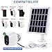 Solar Panel Compatible with Arlo HD, Power Arlo HD Security Camera Continuously with Adjustable Mount, 12 Feet/ 3.6 m Cable and Micro USB Connector, Charging with Arlo HD No More Batteries