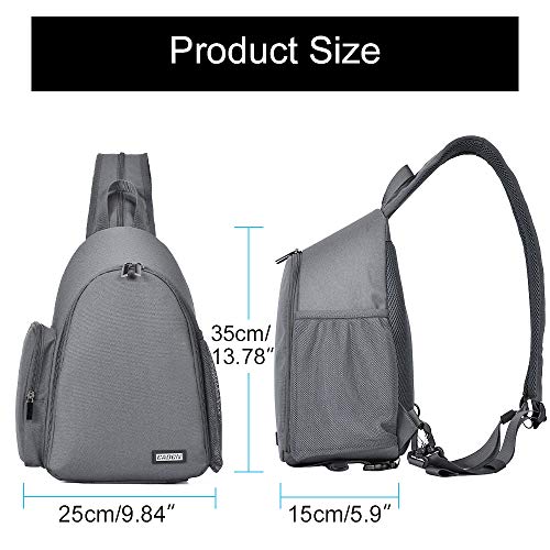 CADeN Camera Bag Sling Backpack, Camera Case Backpack with Tripod