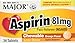 Aspirin 81mg Chewable Orange Flavored Tablets Generic for Bayer Children's Aspirin 36 Tabs per Boxe Pack of 12 Toatal 432 Tabs.