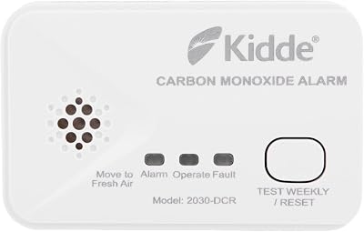 Kidde 2030-DCR Compact 10 Year CO Alarm with AA Batteries England Wales