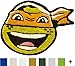 Nickelodeon Teenage Mutant Ninja Turtles Michaelangelo Bath Rug