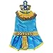 CLEOPATRA DOG COSTUMES - Dress Your Dogs as Jeweled Egyptian Princess Outfit(Size 6)