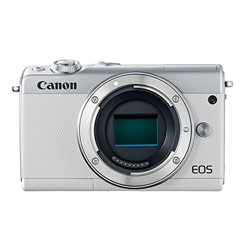 Canon-EOS-M100-Mirrorless-Digital-Camera-White-EF-M-15-45mm-f35-63-IS-STM-Lens-Graphite-EF-M-55-200mm-f45-63-IS-STM-Lens-32GB-Memory-Card-Tripod-12-Piece-Card-Holder-UV-Filters