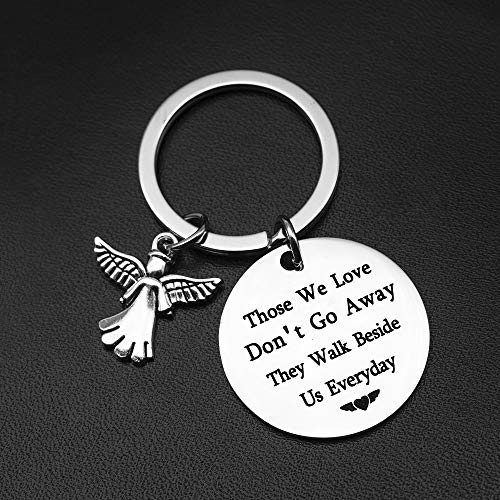 2 Memorial+Keychain+Gift+Jewelry+Those+Angel+Keyring