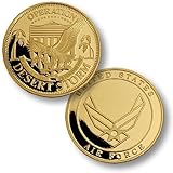 Desert Storm USAF Seal MerlinGold® Challenge Coin