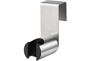 Votiekoye Stainless Steel+ABS Holder Hook Hanger for Hand Shower Toilet Bidet Sprayer Brushed Nickel