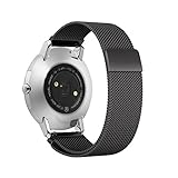 Shangpule Replacement Bands for Withings Nokia Steel HR Tracker, Stainless Steel Metal Bracelet Strap for Withings Nokia Steel HR 40mm/36mm (Milanese Black, 36mm)