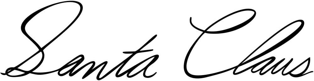 Santa Claus Signature Style 3 Stamp: Amazon.ca: Office Products
