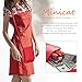 MINICAT Touch Screen Design Leather Mini Crossbody Cell Phone Wallet Purse Bag With Make Up Mirror(Red-Mirror)