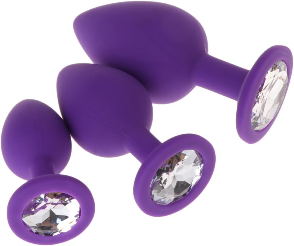 Eyessssty Silicone Smooth Beginner ÁnÁles Exercise Set, 3 Pieces/Set of Soft Plug Toys, Multiple Size