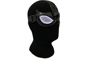 Haho Spider Superhero Mask Goggles Headgear Peter Parker Superhero Costume Cosplay Miles Morales Mask (White)