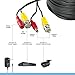 Amcrest 150 Feet Pre-Made All-in-One Siamese BNC Video and Power CCTV Security Camera Cable with Two Female Connectors for 960H & HD-CVI Camera and DVR (SCABLEHD150B)