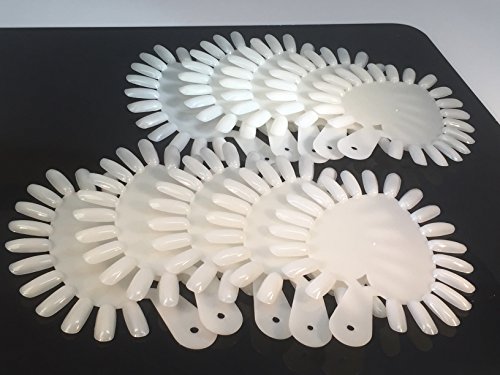 Beauticom Heart Shaped False Nail Tips Palette Display (Quantity: 20 Pieces)