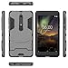 MAIKEZI Nokia 6.1 Case, Nokia 6 2018 Case, [Not Suitable for Nokia 6] Dual Layer Armor Hard Slim Hybrid Kickstand Phone Cover Case for Nokia 6 2018 (Gray Kickstand Case)