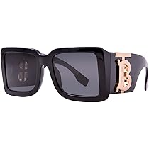 Amazon.com: BURBERRY Sunglasses BE 4406 U 300187 Black Dark