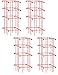 Gardener’s Supply Company Lifetime Tomato Cages | Heavy Gauge Sturdy Garden Plant Supports for Vegetables and Other Climbing Plants | No Assembly Needed - Red (Set of 4)