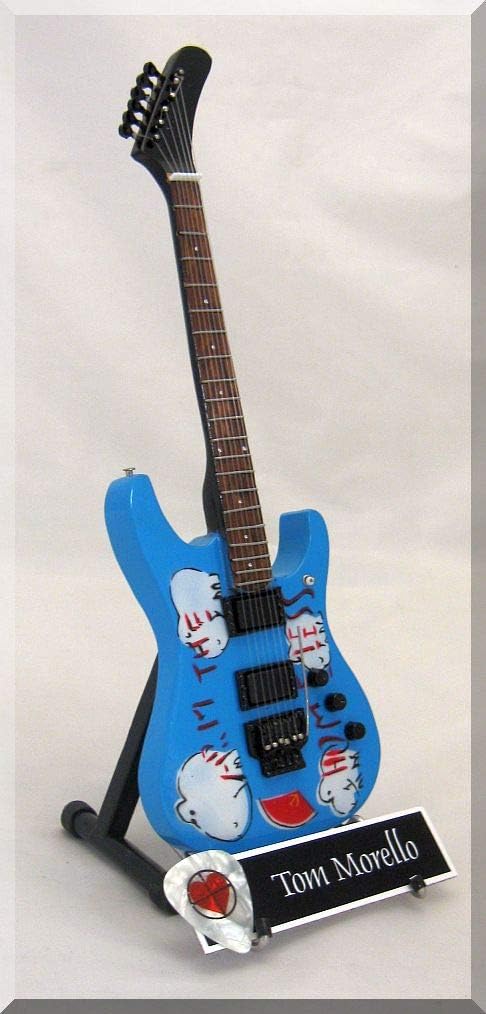 TOM MORELLO Miniature Guitar AUDIOSLAVE W Guitar Pick ...