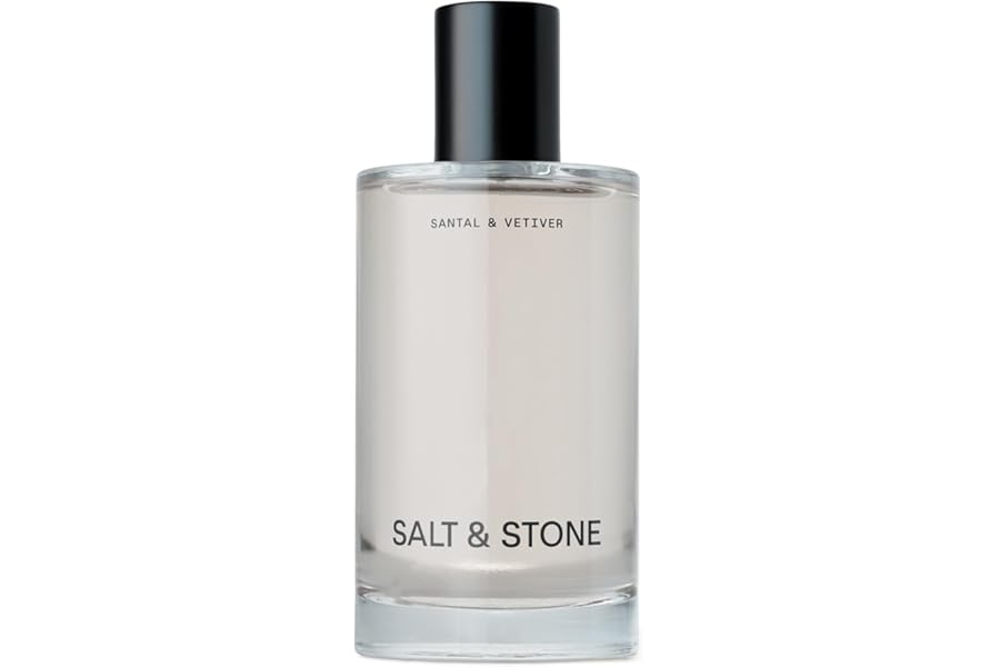Salt & Stone Body Mist, Santal & Vetiver Scent, Skincare Infused Hair & Body Spray for Women and Men, Hydrating Fragrance with Glycerin and Red Algae, Vegan, Cruelty Free, 3.4 fl oz
