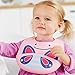 Skip Hop Zoo Fold & Go Silicone Bib, Pink Butterfly