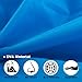 Opret 2 Pack Portable EVA Raincoats for Adults, Reusable Rain Ponchos with Hoods and Sleeves Lightweight Raincoats, Perfect for Outdoor Activities, Blue&Purple