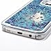 Galaxy S7 Edge Case, VEGO Transparent Plastic Glitter Quicksand Floating Bling Sparkle Star Flowing Liquid Hard Case Cover for Samsung Galaxy S7 Edge (2016) - Blue
