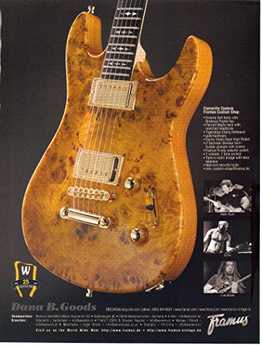 Print ad: 2008 Framus Camarilo Custom Guitar, Luke Bhatia-GOYA-Mark Doyle