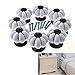 8 Pack Pumpkin Ceramic Cabinet Kitchen Drawer Door Pull Knobs White Handles 40mm By YUYIKES