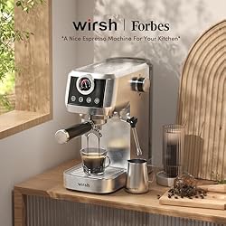 wirsh Espresso Machine, 20Bar Plastic Free Espresso