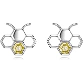 Dragonfly/Bee/Butterfly Stud Earrings for Women 925 Sterling Silver Stud Earrings Animal Jewelry Gift