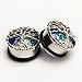 KUBOOZ Blue Planet Silvery Tree Ear Plugs Tunnels Gauges Stretcher Piercings Jewelry