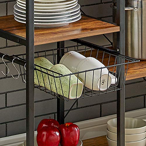 4 Mr+IRONSTONE+Microwave+Organizer+Workstation