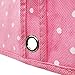 HANGERWORLD Pink Polka Dot Suit and Dress Garment Bags for Storage - 45inch x 22inch - Breathable Clothes Covers Protecting Dusts Closet Storage