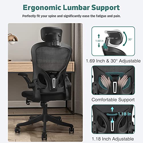 VANSPACE Ergonomic Office Chair High Back Executive Mesh Computer Desk