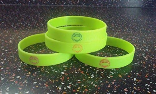 Glow in The Dark â€“ Teenage Mutant Ninja Turtles TMNT Inspired Kids Bracelets and Birthday Party Favors (12 Pack)