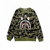 Shark Bape Crewneck Sweatshirt Pullover Hoodie Sports Casual Sweater Unisex