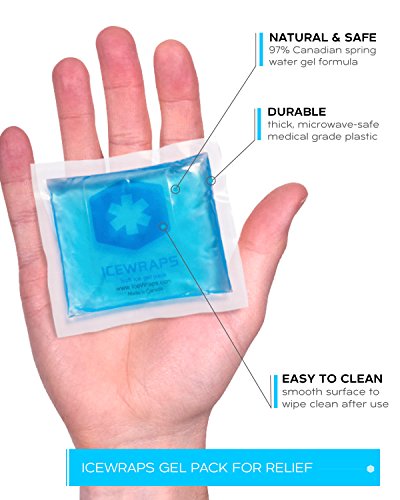 ICEWRAPS Mini Gel Ice Packs for Injuries Reusable Kids Ice Packs for Boo Boos - 6 Pack - Thumbnail 2