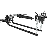 Dollate Weight Distribution Hitch with Sway Control Bar, 14000lbs Towing Weight Distributing Hitches Kit, Anti Sway Control H