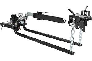 DOLLATE Weight Distribution Hitch with Sway Control Bar, 14000lbs Towing Weight Distributing Hitches Kit, Anti Sway Control Hitch for Travel Trailer Camper, 2-Inch Shank, 2-5/16-Inch Ball