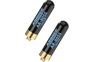 ABBREE Ham Radio Antenna Dual Band VHF/UHF 144/430Mhz 1.96inch AR-805S SMA- Female Long Range Stubby Short Antenna for Baofeng UV-5R Mini 5RM BF-F8HP PRO,K5 Plus,DM32,UV32 Radio Accessories,2Pack