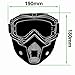EnzoDate Motorcycle Dirt Bike ATV Goggles Mask Detachable Harley Style Protect Padding Helmet Sunglasses Road Riding UV Motorbike Glasses