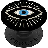 Beige Black All Seeing Evil Eye PopSockets Adhesive PopGrip