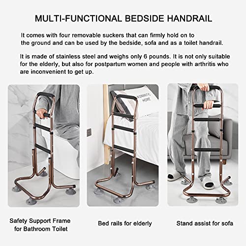 Height Adjustable Bed Rail,Bed Rails for Elderly Adults with 4 Remova