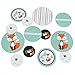 Big Dot of Happiness Mr. Foxy Fox - Baby Shower or Birthday Party Giant Circle Confetti - Party Decorations - Large Confetti 27 Count