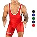 Elite Sports Men's Wrestling Singlets, Standard Singlet for Men Wrestling Uniform (Red, Small)
