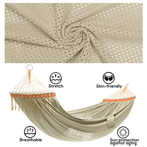 image for TOURIT Lightweight Portable Hammock Double Camping Hammock Tree Straps
