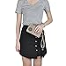 ZYSUN Women's Casual Nylon Wristlet Bag Multilayer Zipper Purse Clutch Handbag (Beige)