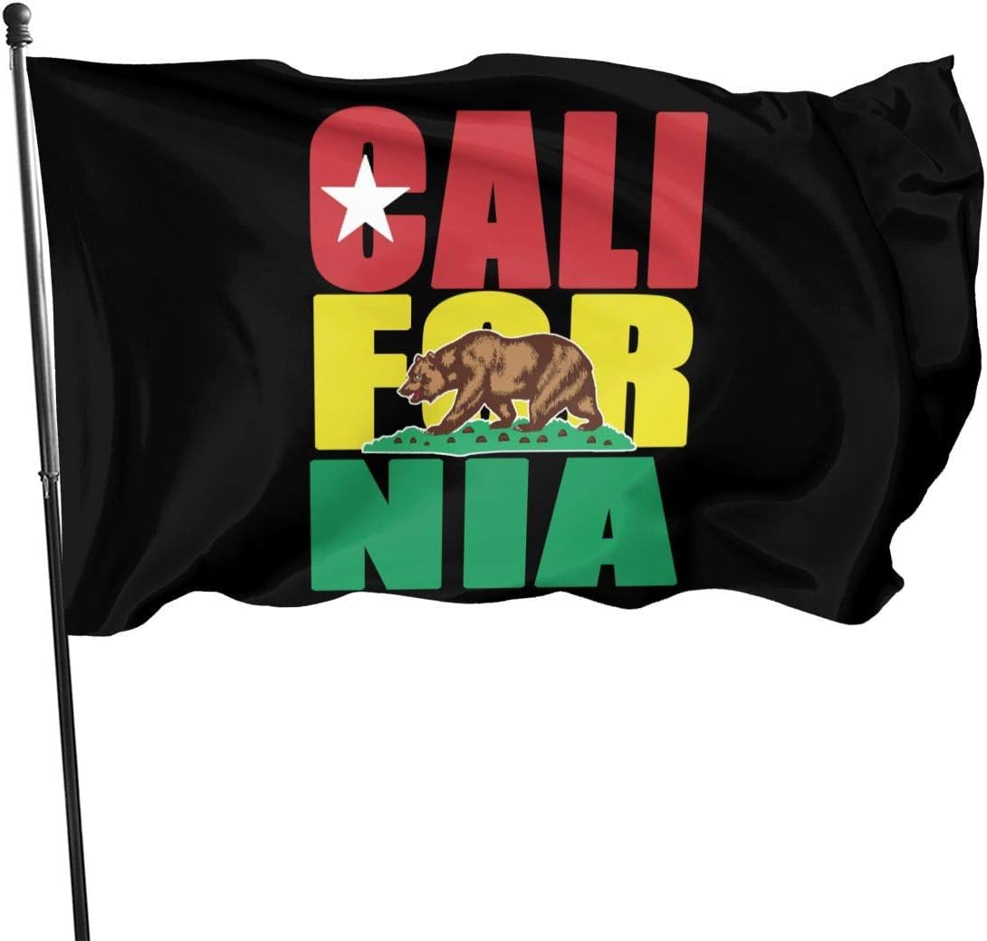 HJEMD Banderas de Patio de jardín de la República de California